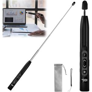 BAIFULAI Pointeur laser Télécommande de présentation avec tige de pointage extensible Télécommande PowerPoint Pointeur pour présentations Pointeur laser Pour salle de classe, salle de classe, salle - Publicité BAIFULAI Pointeur laser Télécommande de présentation avec tige de pointage extensible Télécommande PowerPoint Pointeur pour présentations Pointeur laser Pour salle de classe, salle de classe, salle - Publicité