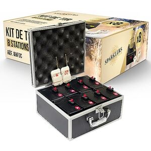 SPARKLERS CLUB Déclencheur pour Jets de Scène 8 bases + 2 Télécommande Système d'Allumage kit 8 stations pour artifice, jet de scene étincelle lumineuse Catégorie F1 LIVRAISON 24/48H - Publicité SPARKLERS CLUB Déclencheur pour Jets de Scène 8 bases + 2 Télécommande Système d'Allumage kit 8 stations pour artifice, jet de scene étincelle lumineuse Catégorie F1 LIVRAISON 24/48H - Publicité
