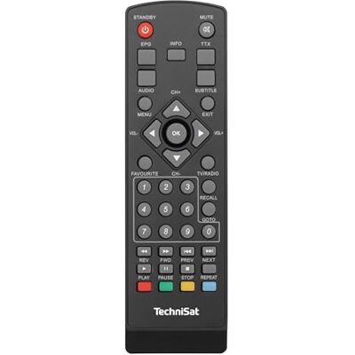 TechniSat Télécommande de Rechange pour HD-S 210/261 Noire pour récepteur Satellite HD- S 210 ou 261 - Publicité TechniSat Télécommande de Rechange pour HD-S 210/261 Noire pour récepteur Satellite HD- S 210 ou 261 - Publicité
