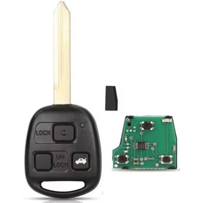 Pro-Plip ProPlip Clé complète avec électronique à Programmer Compatible avec Toyota Corolla Yaris Avensis 434MHz Transpondeur 4C Lame Toy47 Télécommande 3 Boutons Vierge - Publicité Pro-Plip ProPlip Clé complète avec électronique à Programmer Compatible avec Toyota Corolla Yaris Avensis 434MHz Transpondeur 4C Lame Toy47 Télécommande 3 Boutons Vierge - Publicité