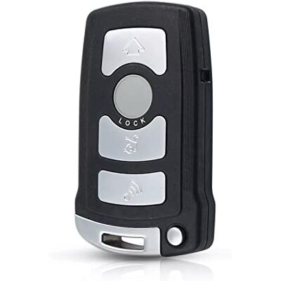 KSHSAA 4 Boutons télécommande clé de Voiture Coque Housse Fob Accessoire de Remplacement pour BMW série 7 E65 E66 E67 E68 745i 745Li 750i 750Li 760i 760Li - Publicité KSHSAA 4 Boutons télécommande clé de Voiture Coque Housse Fob Accessoire de Remplacement pour BMW série 7 E65 E66 E67 E68 745i 745Li 750i 750Li 760i 760Li - Publicité