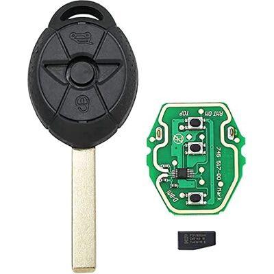 Pro-Plip ProPlip Clé complète avec électronique à Programmer Compatible avec Mini Cooper s r50 r53 One d 433MHz ID44 EWS TELECOMMANDE - Publicité Pro-Plip ProPlip Clé complète avec électronique à Programmer Compatible avec Mini Cooper s r50 r53 One d 433MHz ID44 EWS TELECOMMANDE - Publicité