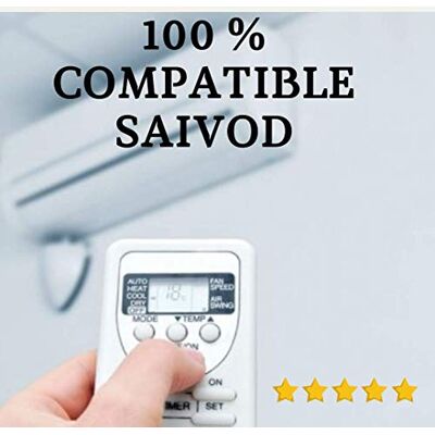 Mando Compatible SAIVOD Télécommande compatible avec climatisation, livraison en 24 à 48 heures. Publicité Mando Compatible SAIVOD Télécommande compatible avec climatisation, livraison en 24 à 48 heures. Publicité