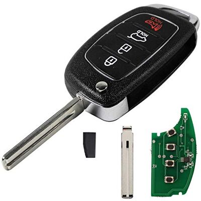 Pro-Plip Clé complète avec électronique Compatible avec Hyundai 4 Boutons I20 IX35 I30 I40 IX45 Elantra Santa Fe Solaris Accent Tucson Kia Rio Ceed 433MHz télécommande à Distance - Publicité Pro-Plip Clé complète avec électronique Compatible avec Hyundai 4 Boutons I20 IX35 I30 I40 IX45 Elantra Santa Fe Solaris Accent Tucson Kia Rio Ceed 433MHz télécommande à Distance - Publicité