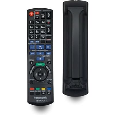 Panasonic Télécommande d'origine pour enregistreur N2QAYB001114 compatible avec DMR-UBC80, DMR-UBC90, DMR-UBS80, DMR-UBS90, DMR-UBS70 - Publicité Panasonic Télécommande d'origine pour enregistreur N2QAYB001114 compatible avec DMR-UBC80, DMR-UBC90, DMR-UBS80, DMR-UBS90, DMR-UBS70 - Publicité