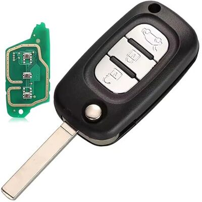 Pro-Plip Clé complète avec électronique à Programmer PLIP pour Clio 3 Master 3 Modus Trafic 3 Citan Télécommande ID46 PCF7961 434Mhz 3 Boutons @ - Publicité Pro-Plip Clé complète avec électronique à Programmer PLIP pour Clio 3 Master 3 Modus Trafic 3 Citan Télécommande ID46 PCF7961 434Mhz 3 Boutons @ - Publicité