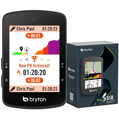 Bryton Rider S510 Compteur GPS pour vélo avec écran Tactile Couleur 2,8", Carte Offline de l'europe, compatibilité avec Radar vélo, autonomie de 30 Heures, Navigation Virage par Virage, étanche - Publicité Bryton Rider S510 Compteur GPS pour vélo avec écran Tactile Couleur 2,8", Carte Offline de l'europe, compatibilité avec Radar vélo, autonomie de 30 Heures, Navigation Virage par Virage, étanche - Publicité