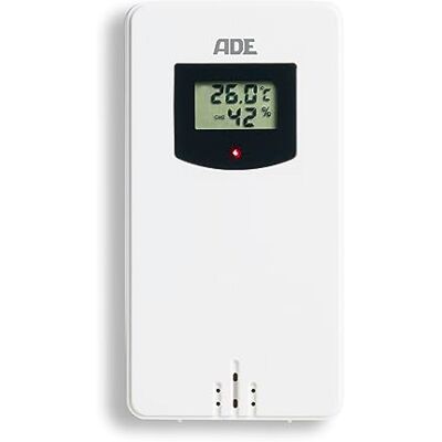 ADE Capteur extérieur WS1001 pour station météo remplacement 3 canaux avec écran compatible avec WS1503, WS1703, WS1704, WS1911, WS1917, WS2132, WS2325 blanc - Publicité ADE Capteur extérieur WS1001 pour station météo remplacement 3 canaux avec écran compatible avec WS1503, WS1703, WS1704, WS1911, WS1917, WS2132, WS2325 blanc - Publicité