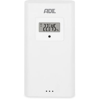 ADE Capteur extérieur WS1002 pour station météo remplacement 3 canaux avec écran compatible avec WS2301, WS2302 blanc - Publicité ADE Capteur extérieur WS1002 pour station météo remplacement 3 canaux avec écran compatible avec WS2301, WS2302 blanc - Publicité