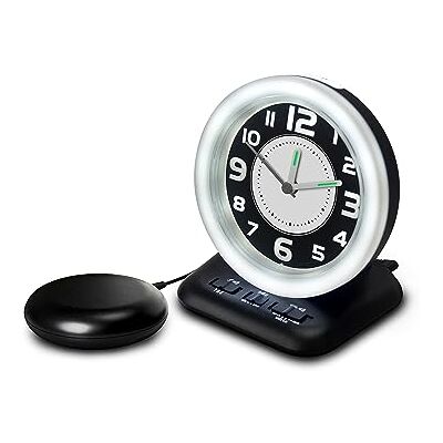 Geemarc Réveil Analogique pour Personnes Malentendantes avec Forte Sonnerie de 80dB, Flash Lumineux et Coussin Vibrant Le WAKE 'N' SHAKE Vintage Réveille les Gros Dormeurs Port de Charge USB Version FR - Publicité Geemarc Réveil Analogique pour Personnes Malentendantes avec Forte Sonnerie de 80dB, Flash Lumineux et Coussin Vibrant Le WAKE 'N' SHAKE Vintage Réveille les Gros Dormeurs Port de Charge USB Version FR - Publicité