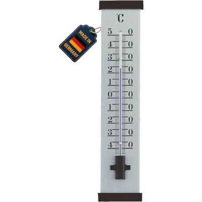 TFA Dostmann Thermomètre intérieur et extérieur, 12.2006, en aluminium, résistant aux intempéries, bien lisible, argenté - Publicité TFA Dostmann Thermomètre intérieur et extérieur, 12.2006, en aluminium, résistant aux intempéries, bien lisible, argenté - Publicité