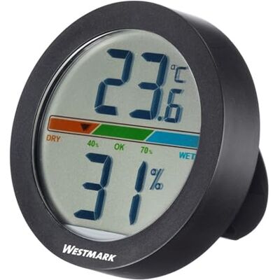 Westmark Thermomètre Hygromètre - Noir - Moniteur de Température et Humidité - Publicité Westmark Thermomètre Hygromètre - Noir - Moniteur de Température et Humidité - Publicité