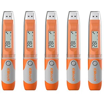 Elitech Enregistreur de Données de Température PDF USB Thermomètre Imperméable 32000 points d'enregistrement RC-51 5PCS - Publicité Elitech Enregistreur de Données de Température PDF USB Thermomètre Imperméable 32000 points d'enregistrement RC-51 5PCS - Publicité