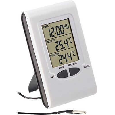 Pearl Thermomètre Digital LCD pour intérieur et extérieur - Publicité Pearl Thermomètre Digital LCD pour intérieur et extérieur - Publicité