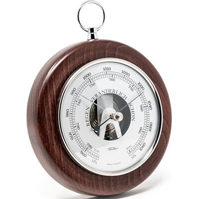 Fischer 1366RS-22 baromètre, bois véritable, diamètre 140 mm - Publicité Fischer 1366RS-22 baromètre, bois véritable, diamètre 140 mm - Publicité