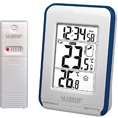 La Crosse Technology WS6810 Station de Température, Coloris Bleu - Publicité La Crosse Technology WS6810 Station de Température, Coloris Bleu - Publicité