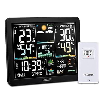 La Crosse Technology WS6236 Station Météo Colorée Noir - Publicité La Crosse Technology WS6236 Station Météo Colorée Noir - Publicité