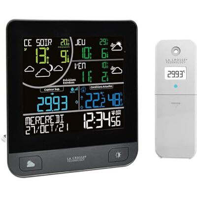 Station Météo Wi-Fi La Crosse Technology avec Prévisions 3 Jours - Publicité Station Météo Wi-Fi La Crosse Technology avec Prévisions 3 Jours - Publicité