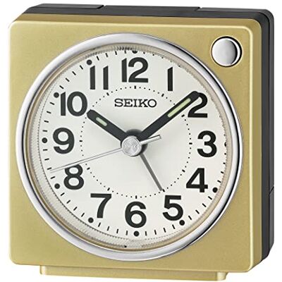 Seiko Réveil, Jaune, rectangulaire - Publicité Seiko Réveil, Jaune, rectangulaire - Publicité
