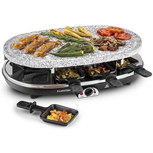 KLARSTEIN Steaklette Raclette avec grille 1500 W, régulateur de température, 3 plaques interchangeables, plaque en pierre, pour 8 personnes. Publicité KLARSTEIN Steaklette Raclette avec grille 1500 W, régulateur de température, 3 plaques interchangeables, plaque en pierre, pour 8 personnes. Publicité