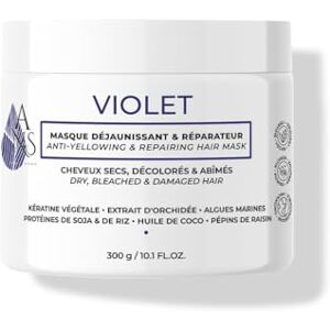 ANS Brasil Masque VIOLET Soin profond, réparateur et déjaunissant. Cheveux blonds, blancs, colorés Cheveux brillants 300ml - Publicité ANS Brasil Masque VIOLET Soin profond, réparateur et déjaunissant. Cheveux blonds, blancs, colorés Cheveux brillants 300ml - Publicité