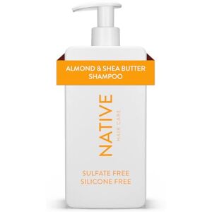Native Shampooing Fortifiant Amande & Beurre de Karité Tous Types de Cheveux, Colorés & Traités, Fins à Secs Abîmés, Sans Sulfates, Sans Silicones & Sans Colorants (487 ml) - Publicité Native Shampooing Fortifiant Amande & Beurre de Karité Tous Types de Cheveux, Colorés & Traités, Fins à Secs Abîmés, Sans Sulfates, Sans Silicones & Sans Colorants (487 ml) - Publicité