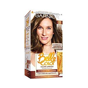 Garnier teinture pour les cheveux couleur permanent belle color 21 brun clair d'or - Publicité Garnier teinture pour les cheveux couleur permanent belle color 21 brun clair d'or - Publicité