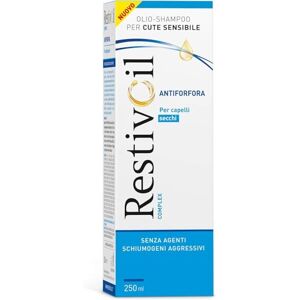 RestivOil Complex Huile anti-pelliculaire – Shampooing pour peaux sensibles et cheveux secs, sans agents moussants et agressifs, 250 ml. Publicité RestivOil Complex Huile anti-pelliculaire – Shampooing pour peaux sensibles et cheveux secs, sans agents moussants et agressifs, 250 ml. Publicité
