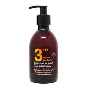 3 More Inches 3'''More Inches Cashmere Protein UV Protective Conditioner 250ml Après-Shampooing Protecteur UV Avec Filtres UV Répare et Renforce Extraits de Tournesol et Huile de Colza Sans Silicone - Publicité