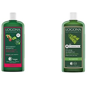 Logona Naturkosmetik Age Energy Shampoing bio 250 ml &  Pflege Shampoo Brennessel 250 ml - Publicité