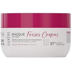 Luxéol Masque Frisés Crépus Hydrate, nourrit et démêle les cheveux texturés Gaine les boucles et réduit les frisottis Cheveux doux et souples Fabriqué en France 250 ml - Publicité Luxéol Masque Frisés Crépus Hydrate, nourrit et démêle les cheveux texturés Gaine les boucles et réduit les frisottis Cheveux doux et souples Fabriqué en France 250 ml - Publicité
