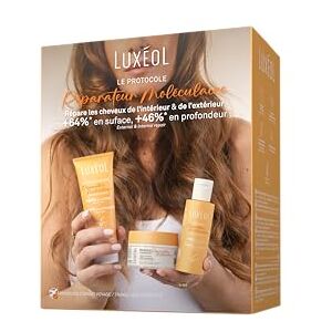 Luxéol LUXEOL Coffret Voyage Réparateur Moléculaire Répare la Fibre Capillaire en Surface et en Profondeur Shampooing (75 ml) + Masque (50 ml) + Sérum (50 ml) Fabriqué En France - Publicité Luxéol LUXEOL Coffret Voyage Réparateur Moléculaire Répare la Fibre Capillaire en Surface et en Profondeur Shampooing (75 ml) + Masque (50 ml) + Sérum (50 ml) Fabriqué En France - Publicité
