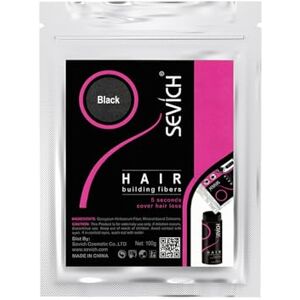 SEVICH Reconstruction de Cheveux Fibres de Kératine de Nature pour l'amincissement des cheveux, Fibres Capillaires Densifiantes, recharge 100g noir - Publicité SEVICH Reconstruction de Cheveux Fibres de Kératine de Nature pour l'amincissement des cheveux, Fibres Capillaires Densifiantes, recharge 100g noir - Publicité