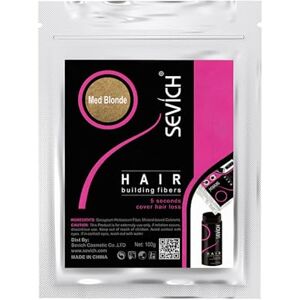 SEVICH Fibres de Cheveux Reconstruction de Cheveux, Fibres de Kératine de Nature pour l'amincissement des cheveux, Fibres Capillaires Densifiantes, recharge 100g blonde moyenne - Publicité SEVICH Fibres de Cheveux Reconstruction de Cheveux, Fibres de Kératine de Nature pour l'amincissement des cheveux, Fibres Capillaires Densifiantes, recharge 100g blonde moyenne - Publicité