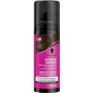 Schwarzkopf Retouche Racines Cheveux Blancs Spray Masquant Temporaire Racines Cheveux S’efface au premier shampooing Noir, 120 ml (Lot de 1) - Publicité Schwarzkopf Retouche Racines Cheveux Blancs Spray Masquant Temporaire Racines Cheveux S’efface au premier shampooing Noir, 120 ml (Lot de 1) - Publicité