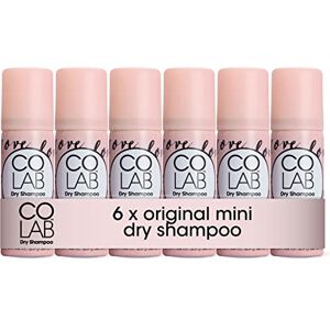 CoLab Lot de 6 mini shampoings secs, originaux, 50 ml, sans résidus blancs, sans tracas, tous types de cheveux, parfum frais - Publicité CoLab Lot de 6 mini shampoings secs, originaux, 50 ml, sans résidus blancs, sans tracas, tous types de cheveux, parfum frais - Publicité