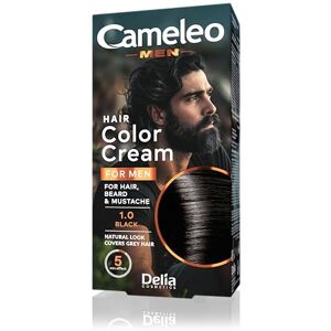 Cameleo Hommes Teinture permanente pour cheveux Couleur noire pour cheveux, barbe et moustache Effet de couleur naturel en 5 minutes Couvrir les cheveux gris SANS Ammoniac 30 ml - Publicité Cameleo Hommes Teinture permanente pour cheveux Couleur noire pour cheveux, barbe et moustache Effet de couleur naturel en 5 minutes Couvrir les cheveux gris SANS Ammoniac 30 ml - Publicité