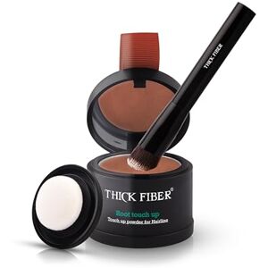 THICK FIBER Root Touch Up & Hairline Poudre avec pinceau 4 g – Couvre les racines grises et les cheveux clairsemés – Résistant à la transpiration et à l'eau – Correcteur de cheveux pour taches chauves - Publicité THICK FIBER Root Touch Up & Hairline Poudre avec pinceau 4 g – Couvre les racines grises et les cheveux clairsemés – Résistant à la transpiration et à l'eau – Correcteur de cheveux pour taches chauves - Publicité