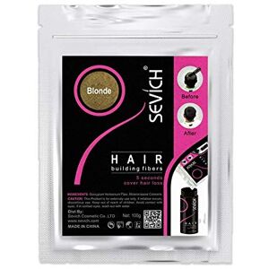 SEVICH Fibres de Cheveux Reconstruction de Cheveux, Fibres de Kératine de Nature pour l'amincissement des cheveux, Fibres Capillaires Densifiantes, recharge 100g blond - Publicité SEVICH Fibres de Cheveux Reconstruction de Cheveux, Fibres de Kératine de Nature pour l'amincissement des cheveux, Fibres Capillaires Densifiantes, recharge 100g blond - Publicité