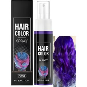 vokkrv Spray Colorant Violet Pour Cheveux Pour Enfants Femmes, Spray Vert Coloration Cheveux Temporaire, Coloration Sprays Colorant Temporaire, Teinture Capillaire Lavable, Cire Colorante à Usage (Violet) - Publicité vokkrv Spray Colorant Violet Pour Cheveux Pour Enfants Femmes, Spray Vert Coloration Cheveux Temporaire, Coloration Sprays Colorant Temporaire, Teinture Capillaire Lavable, Cire Colorante à Usage (Violet) - Publicité