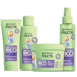 Garnier Lot de 4 soins capillaires hydratants pour toutes les boucles Répare et revitalise Avec acide gras hyaluronique et karité Pré-shampooing, masque capillaire et spray - Publicité Garnier Lot de 4 soins capillaires hydratants pour toutes les boucles Répare et revitalise Avec acide gras hyaluronique et karité Pré-shampooing, masque capillaire et spray - Publicité