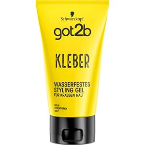 Got2B Colle gel pour cheveux Tenue 6 (150 ml), gel coiffant imperméable pour une tenue forte, dure comme du béton jusqu'au prochain lavage des cheveux, pour pointes verticales et look hérisson - Publicité Got2B Colle gel pour cheveux Tenue 6 (150 ml), gel coiffant imperméable pour une tenue forte, dure comme du béton jusqu'au prochain lavage des cheveux, pour pointes verticales et look hérisson - Publicité