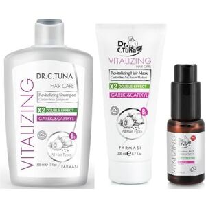 Farmasi Dr.C. Tuna Vitalizing Kit shampoing 500 ml + masque 200 ml + huile capillaire 30 ml - Publicité Farmasi Dr.C. Tuna Vitalizing Kit shampoing 500 ml + masque 200 ml + huile capillaire 30 ml - Publicité