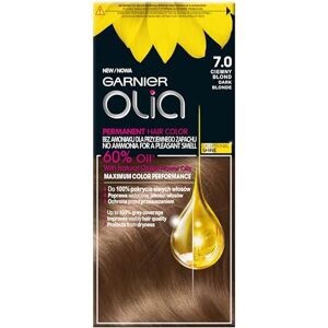 Garnier Olia 7.0, Blonde foncée, Coloration permanente - Publicité Garnier Olia 7.0, Blonde foncée, Coloration permanente - Publicité