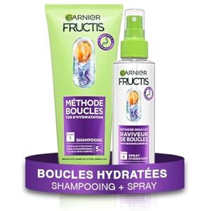 Garnier Fructis Méthode Boucles Routine 2 Produits Shampoing & Spray Hydratant Enrichie en Acide Hyaluronique & Beurre de Karité Pour Tous les Types de Boucles - Publicité Garnier Fructis Méthode Boucles Routine 2 Produits Shampoing & Spray Hydratant Enrichie en Acide Hyaluronique & Beurre de Karité Pour Tous les Types de Boucles - Publicité