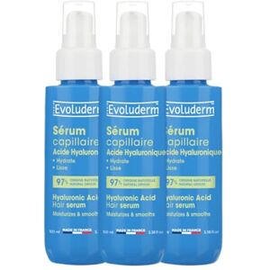 Evoluderm Sérum Capillaire Acide Hyaluronique 100ml 97% d'Ingrédients d'Origine Naturelle Végan Lot de 3 x 100ml - Publicité Evoluderm Sérum Capillaire Acide Hyaluronique 100ml 97% d'Ingrédients d'Origine Naturelle Végan Lot de 3 x 100ml - Publicité