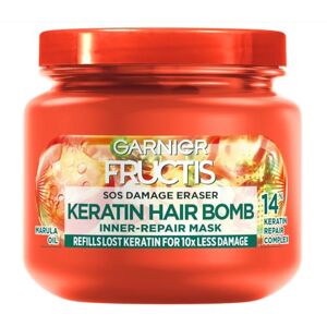 Garnier Fructis Masque capillaire SOS Repair Keratin Hair Bomb 320 ml - Publicité Garnier Fructis Masque capillaire SOS Repair Keratin Hair Bomb 320 ml - Publicité