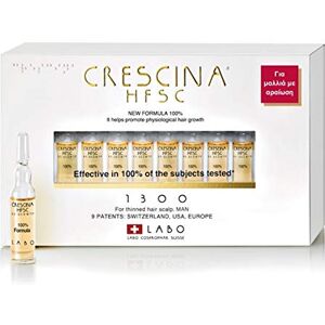 CRESCINA HFSC Traitement de croissance des cheveux clairsemés pour homme 20 ampoules (1300 – Grave perte de cheveux) - Publicité