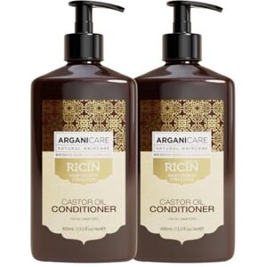 Arganicare Gamme Ricin Après-shampoing reconstructeur Ricin Favorise la Croissance & Stimule la pousse Tous types de cheveux Lot de 2x400 ml - Publicité Arganicare Gamme Ricin Après-shampoing reconstructeur Ricin Favorise la Croissance & Stimule la pousse Tous types de cheveux Lot de 2x400 ml - Publicité