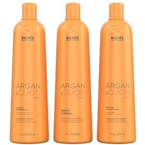Richée Professional Richee Professional Coffret de soins capillaires Argan et Ojon Traitement professionnel 3 produits : shampoing 1000 ml, soin beauté 1000 ml, masque 1000 g - Publicité Richée Professional Richee Professional Coffret de soins capillaires Argan et Ojon Traitement professionnel 3 produits : shampoing 1000 ml, soin beauté 1000 ml, masque 1000 g - Publicité